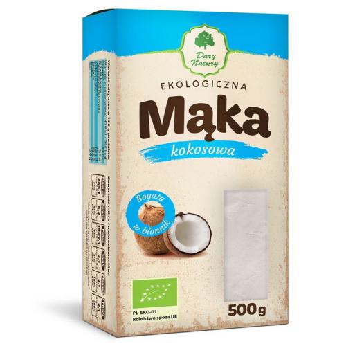 Miniaturka artykułu - Mąka kokosowa 0,5kg DARY NATURY