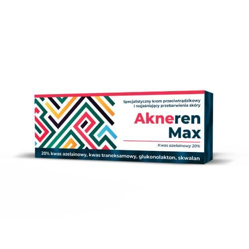 Zdjęcie produktu - Akneren Max krem przeciwtrądzikowy, 30 g