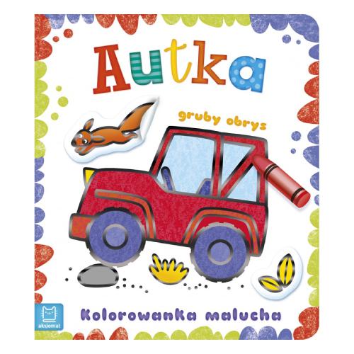 AKSJOMAT Autka. Kolorowanka malucha z grubym obrysem