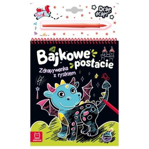 Zdjęcie produktu - AKSJOMAT Bajkowe postacie. Zdrapywanka z rysikiem