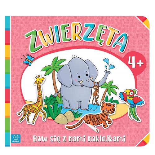AKSJOMAT Baw się z nami naklejkami. Zwierzęta 4+	