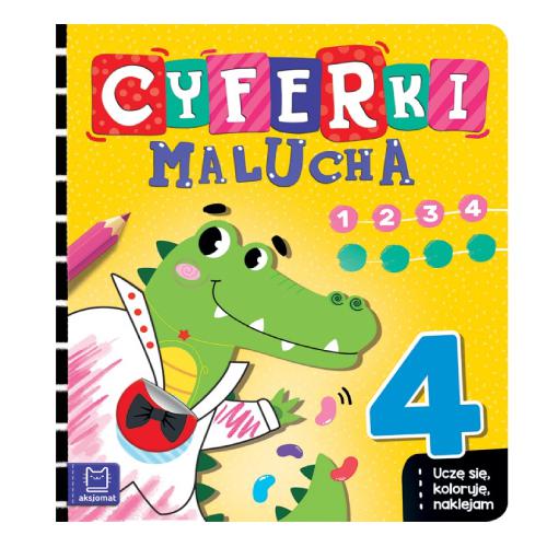 AKSJOMAT Cyferki malucha. Uczę się, koloruję, naklejam