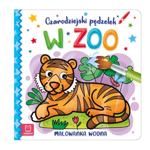 AKSJOMAT Czarodziejski pędzelek. W zoo. Malowanka wodna	