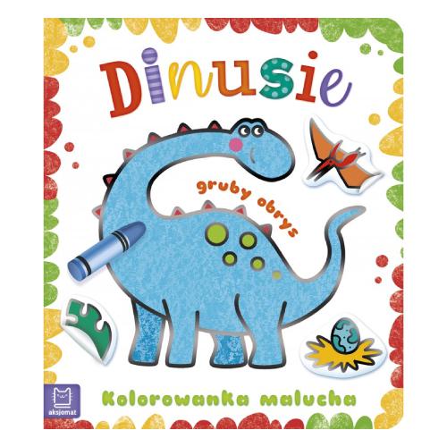 AKSJOMAT Dinusie. Kolorowanka malucha z grubym obrysem
