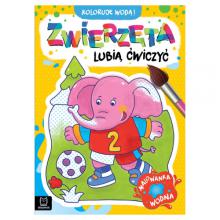 AKSJOMAT Koloruję wodą! Zwierzęta lubią ćwiczyć. Malowanka wodna