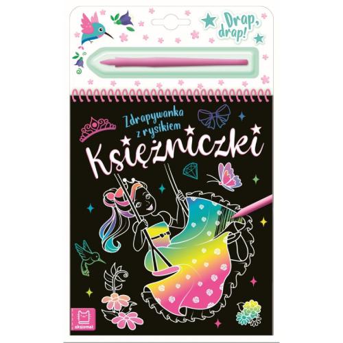 AKSJOMAT Księżniczki. Zdrapywanka z rysikiem	