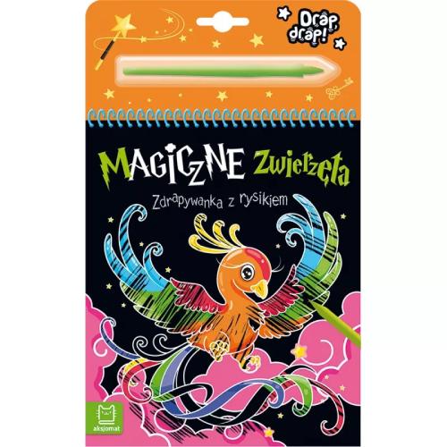 Zdjęcie produktu - AKSJOMAT Magiczne zwierzęta. Zdrapywanka z rysikiem