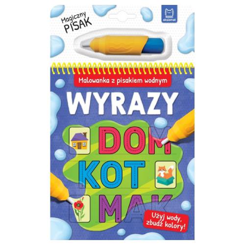 AKSJOMAT Malowanka z pisakiem wodnym. Wyrazy