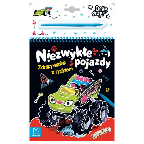 AKSJOMAT Niezwykłe pojazdy. Zdrapywanka z rysikiem