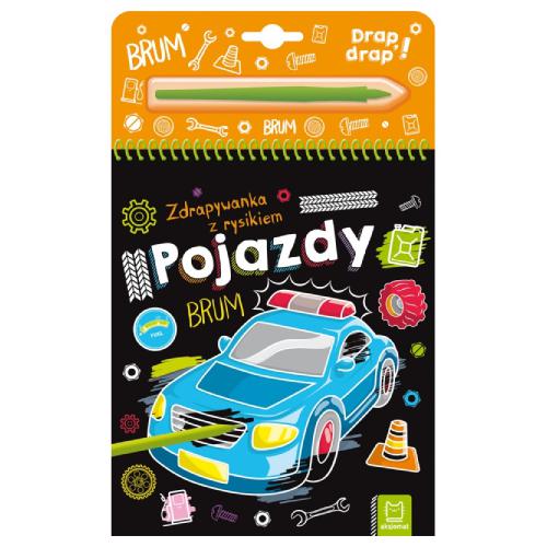 AKSJOMAT Pojazdy. Zdrapywanka z rysikiem