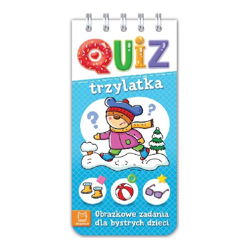 AKSJOMAT Quiz trzylatka. Obrazkowe zadania dla bystrych dzieci 0-3