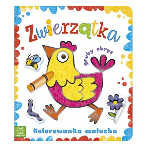AKSJOMAT Zwierzątka. Kolorowanka malucha z grubym obrysem