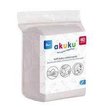Zdjęcie produktu - AKUKU Płatki kosmetyczne dla niemowląt, 60szt.