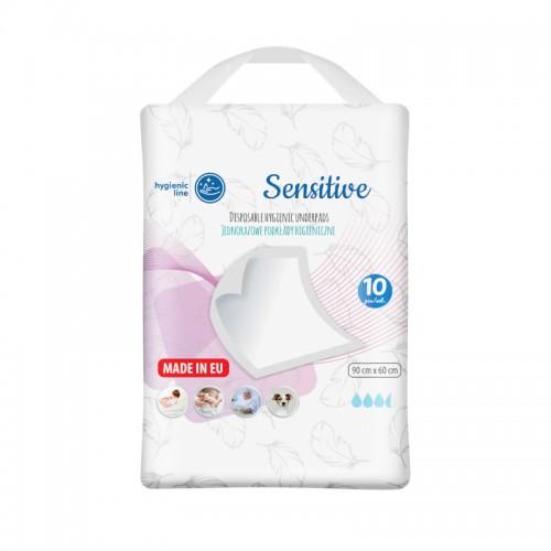 Zdjęcie produktu - AKUKU Podkłady jednorazowe Sensitive 60x90cm, 10szt.