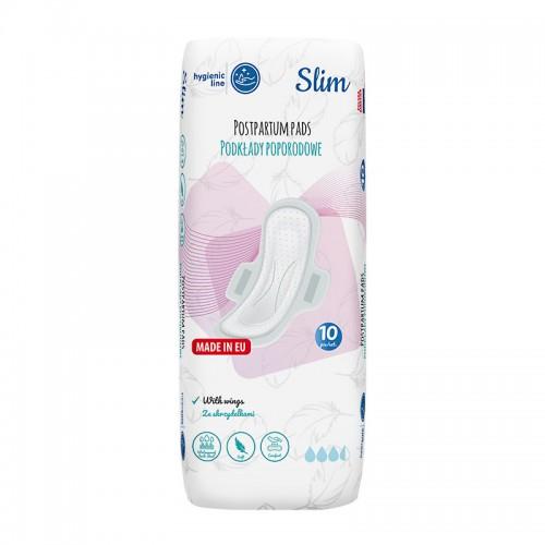 Zdjęcie produktu - AKUKU Podkłady poporodowe ze skrzydełkami Slim, 10 szt.