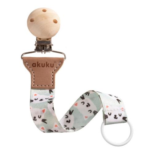 Zdjęcie produktu - AKUKU Tasiemka do smoczka Kotki A0582