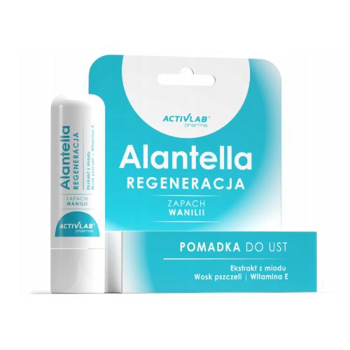 Zdjęcie produktu - ACTIVLAB PHARMA Alantella Regeneracja Pomadka do ust zapach wanilii, 4,9g