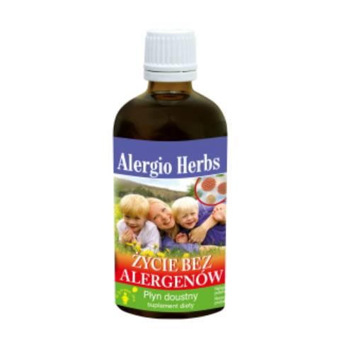 Zdjęcie produktu - Alergio Herbs Życie bez alergen&oacute;w płyn doustny, 100ml
