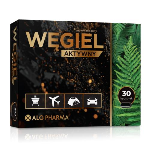 Zdjęcie produktu - ALG PHARMA Węgiel aktywny, 30 kaps.