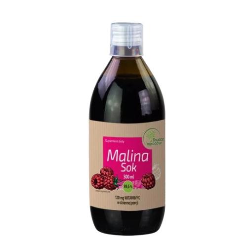Miniaturka artykułu - Owoce Ogrod&oacute;w Sok Malina, 500ml