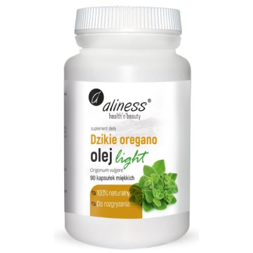 Zdjęcie produktu - ALINESS Dzikie Oregano olej light, 90 kaps.