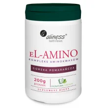Zdjęcie produktu - ALINESS EL-AMINO Kompleks aminokwas&oacute;w gorzka pomarańcza, 200g