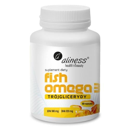 Zdjęcie produktu - Aliness Fish Omega 3 Tr&oacute;jglicerydy, 60 kaps.