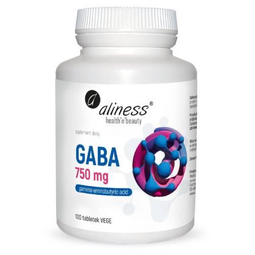 Zdjęcie produktu - Aliness Gaba 750 mg, 100 kaps.