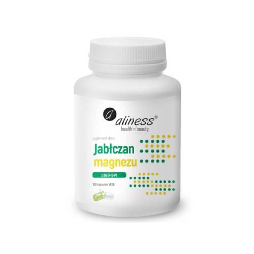 Zdjęcie produktu - Aliness Jabłczan Magnezu z B6, 100 kaps.