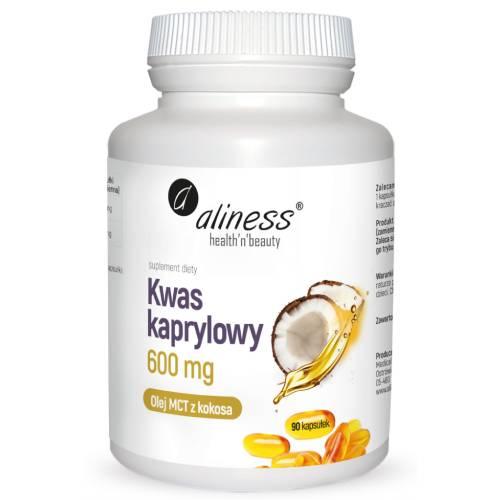 Zdjęcie produktu - Aliness Kwas kaprylowy 600 mg, 90 kaps.