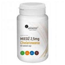 Zdjęcie produktu - ALINESS Miedź chelatowana 2,5 mg - 100 tabletek