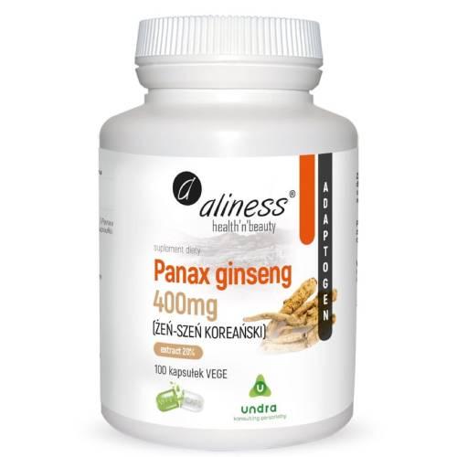 Zdjęcie produktu - Aliness Panax ginseng 400 mg, 100 kaps. 
