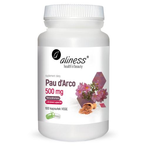 Zdjęcie produktu - ALINESS Pau d'Arco 500 mg, 100 kaps.
