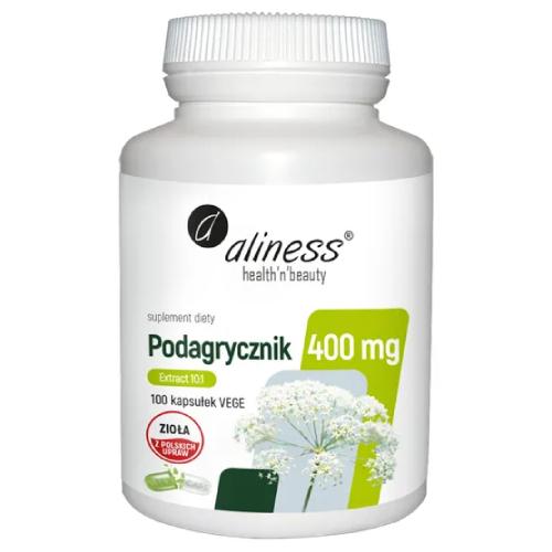 Zdjęcie produktu - ALINESS Podagrycznik 400 mg, 100 kaps.
