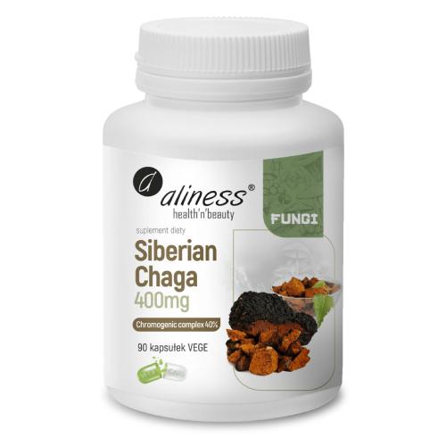 Zdjęcie produktu - Aliness Siberian Chaga 400 mg, 90 kaps.