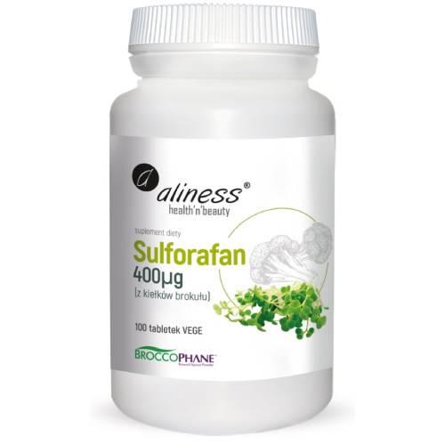Zdjęcie produktu - Aliness Sulforafan 400 &micro;g, 100 tabl.