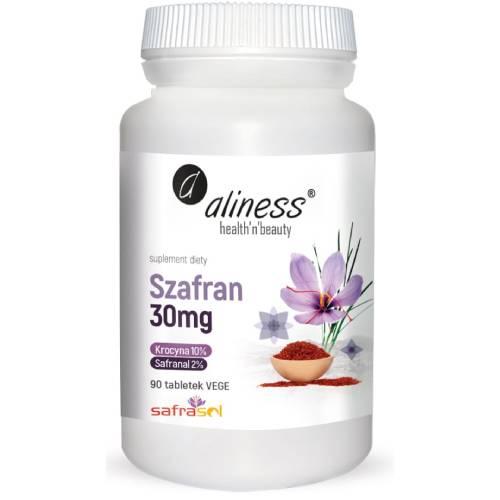 Zdjęcie produktu - Aliness Szafran 30 mg, 90 tabl. 