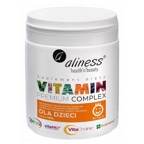 Zdjęcie produktu - ALINESS Vitamin Premium Complex dla dzieci do picia proszek, 120g