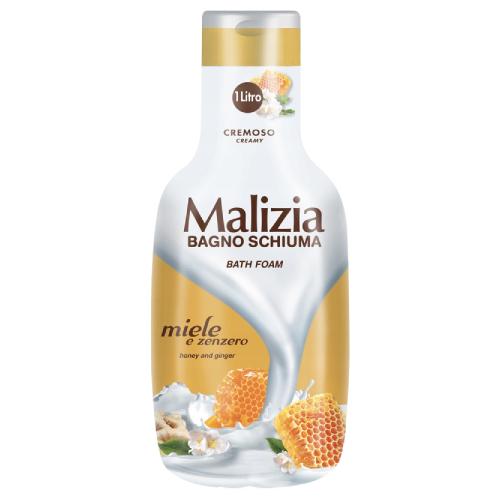 Miniaturka artykułu - Malizia Płyn do kąpieli Mi&oacute;d & Imbir, 1000ml