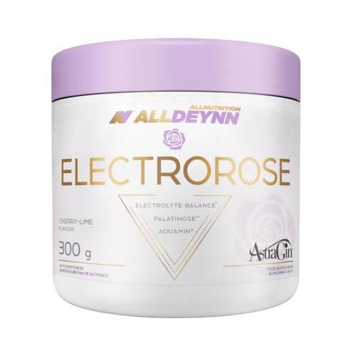 Zdjęcie produktu - Allnutrition Alldeynn Electrorose Elektrolity w proszku o smaku limonkowo-wiśniowym, 300 g
