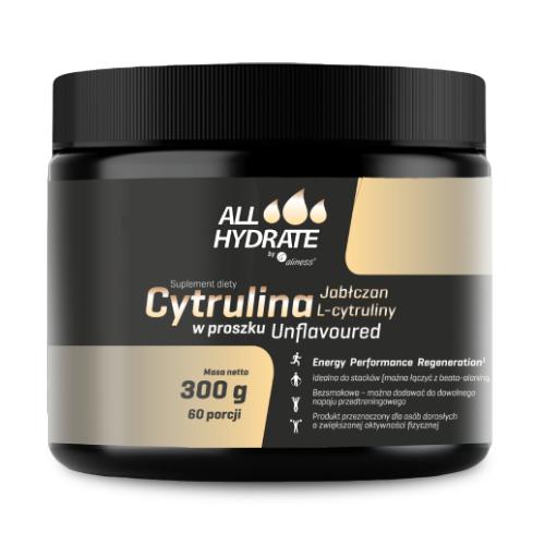 Zdjęcie produktu - AllHydrate Cytrulina (jabłczan L-cytruliny) proszek, 300 g