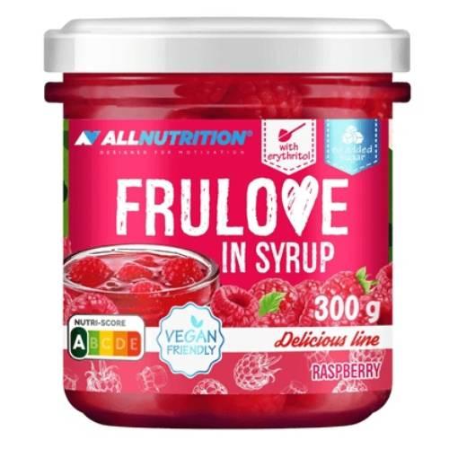 Zdjęcie produktu - Allnutrition Frulove in Syrup Raspberry Maliny w syropie, bez cukru, 300 g