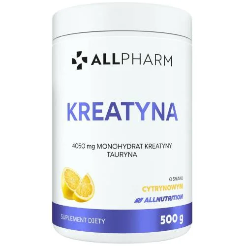 Zdjęcie produktu - Allnutrition Allpharm Monohydrat kreatyny smak cytrynowy, 500 g