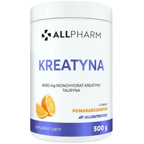 Zdjęcie produktu - Allnutrition Allpharm Monohydrat kreatyny smak pomarańczowy, 500 g