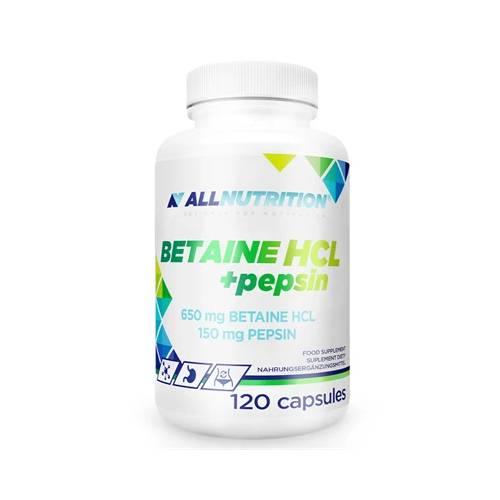 Zdjęcie produktu - Allnutrition Betaine HCl + Pepsin, 120 kaps.