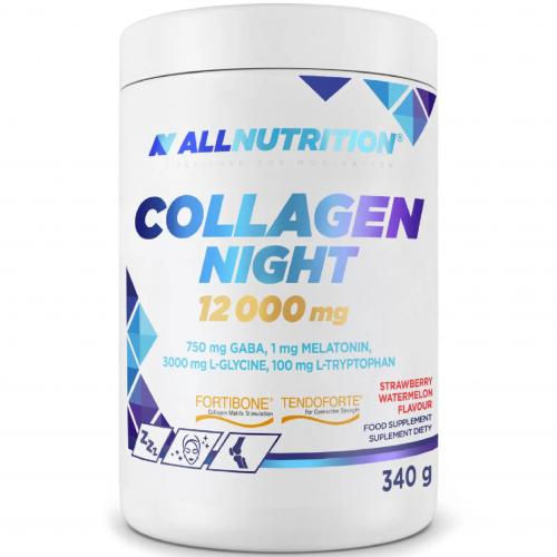 Zdjęcie produktu - Allnutrition Collagen Night 12 000 mg smak truskawka-arbuz, 340 g