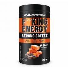 Zdjęcie produktu - ALLNUTRITION FitKing Energy Strong Caramel - kawa rozpuszczalna wzbogacona kofeiną, 130g