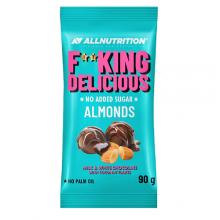 Zdjęcie produktu - Allnutrition Fitking Delicious Almond Migdały w mlecznej i białej czekoladzie z wi&oacute;rkami kokosowymi, 90 g