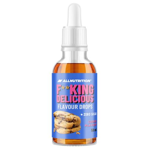 Zdjęcie produktu - Allnutrition Fitking Delicious Flavour Drops Aromatyzowane krople smak ciastko, 50 ml
