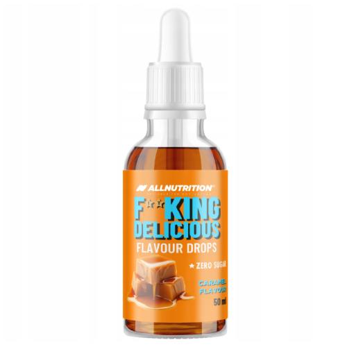 Zdjęcie produktu - Allnutrition Fitking Delicious Flavour Drops Aromatyzowane krople smak karmel, 50 ml